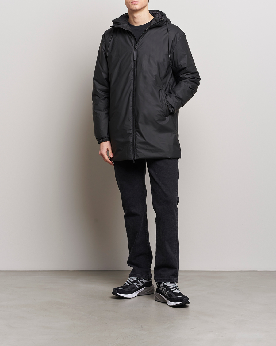 Herr | Jackor | RAINS | Lohja Hooded Car Coat Black