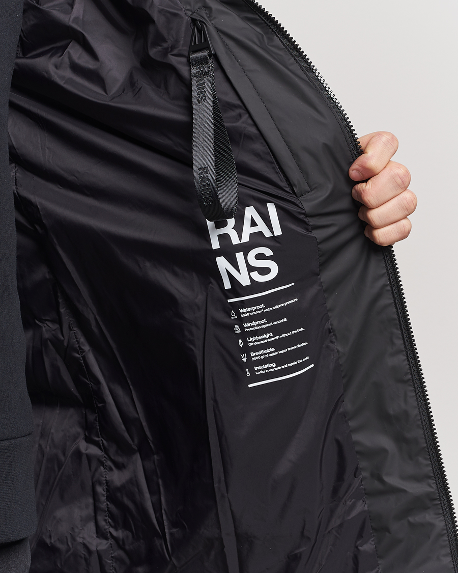 Herr | Jackor | RAINS | Lohja Hooded Car Coat Black