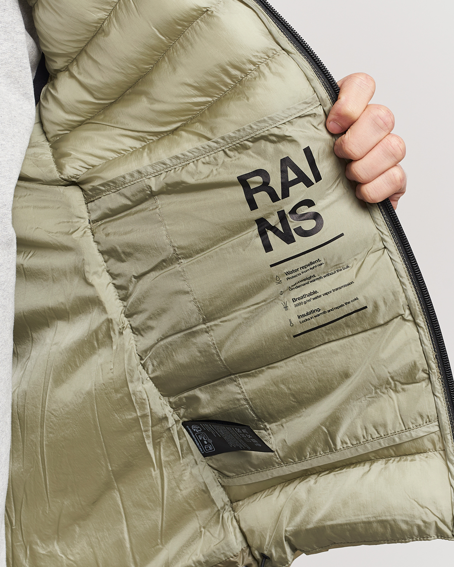 Herr | Jackor | RAINS | Kaunas Hybrid Hooded Vest Earth