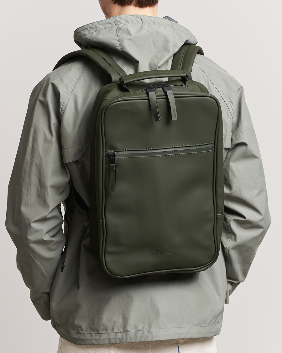 Herr | Ryggsäckar | RAINS | Book Backpack Green