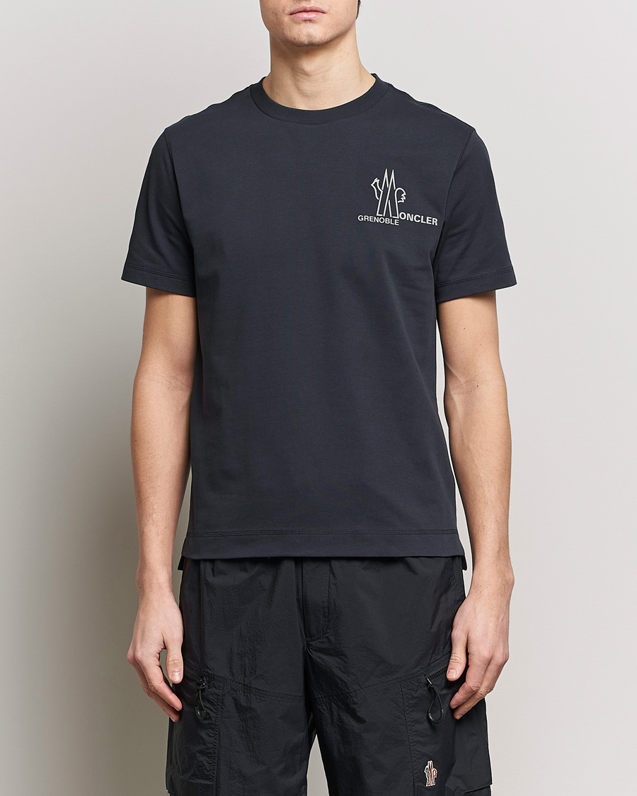 Herr |  | Moncler Grenoble | Short Sleeve T-Shirt Navy