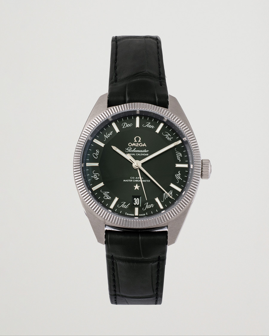 Herr | Omega Pre-Owned Constellation Globemaster Green Silver | Omega Pre-Owned | Constellation Globemaster Green Silver