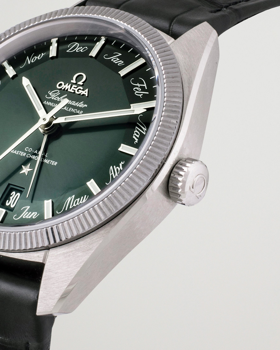 Herr | Omega Pre-Owned Constellation Globemaster Green Silver | Omega Pre-Owned | Constellation Globemaster Green Silver