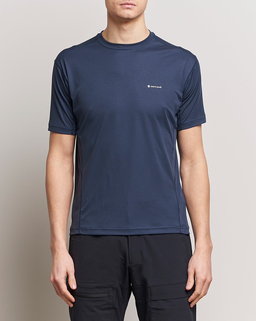 Herr | Kortärmade t-shirts | Snow Peak | PE Power Dry T-Shirt Navy