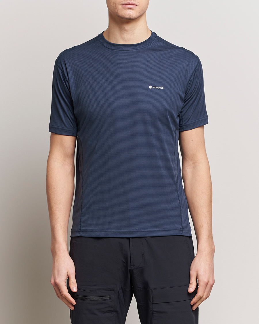 Herr | Japanese Department | Snow Peak | PE Power Dry T-Shirt Navy