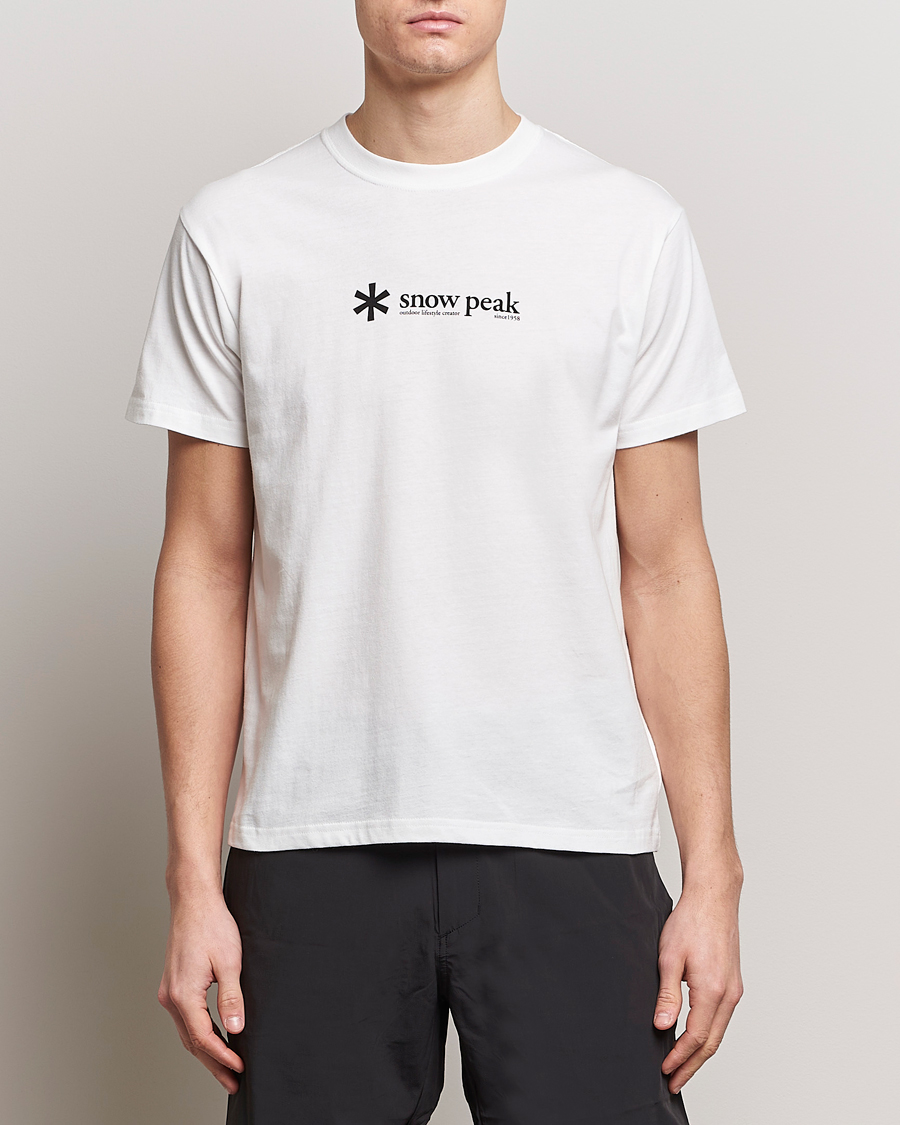 Herr | Japanese Department | Snow Peak | Soft Cotton Logo T-Shirt White