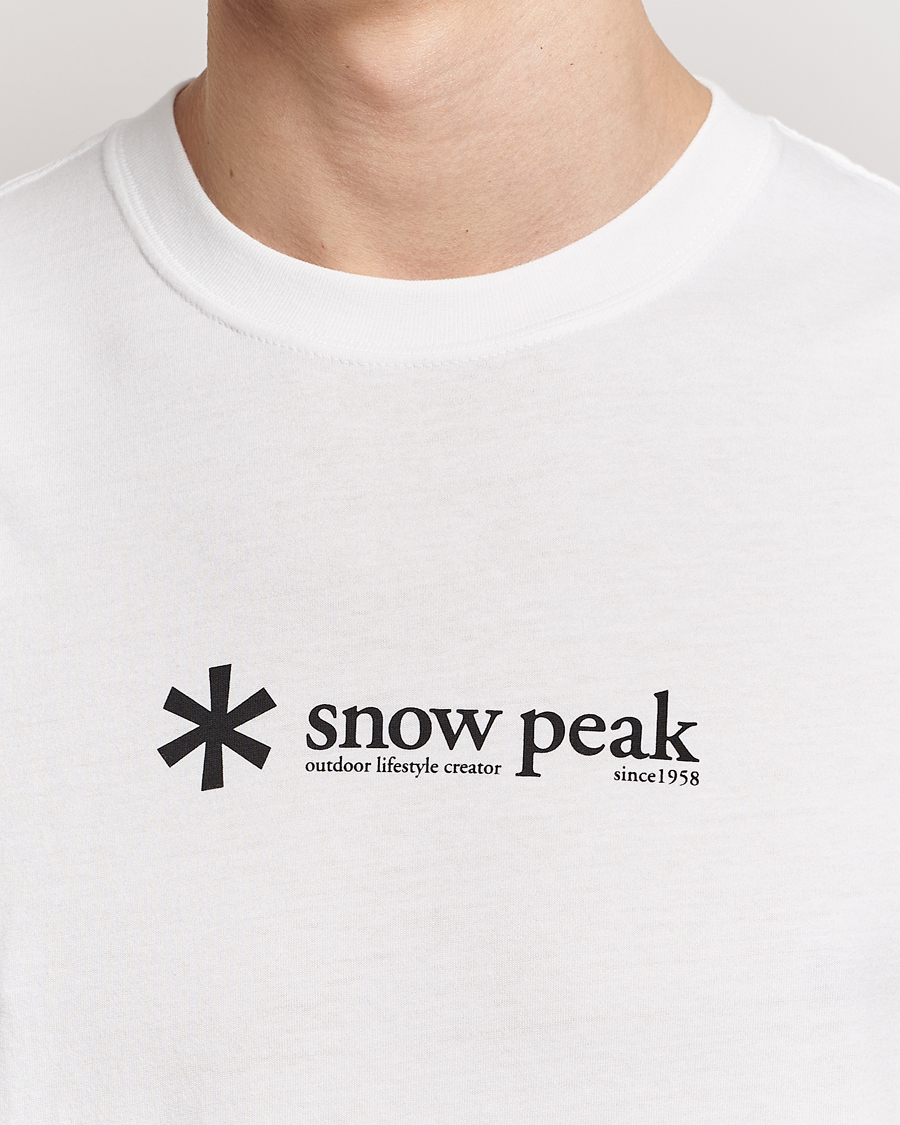 Herr | T-Shirts | Snow Peak | Soft Cotton Logo T-Shirt White