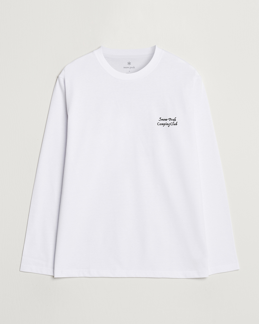 Herr | T-Shirts | Snow Peak | Camping Club Long Sleeve T-Shirt White
