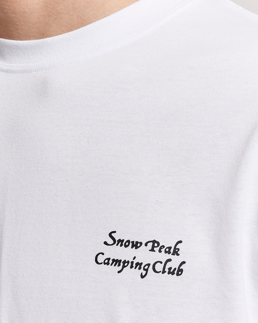 Herr | T-Shirts | Snow Peak | Camping Club Long Sleeve T-Shirt White