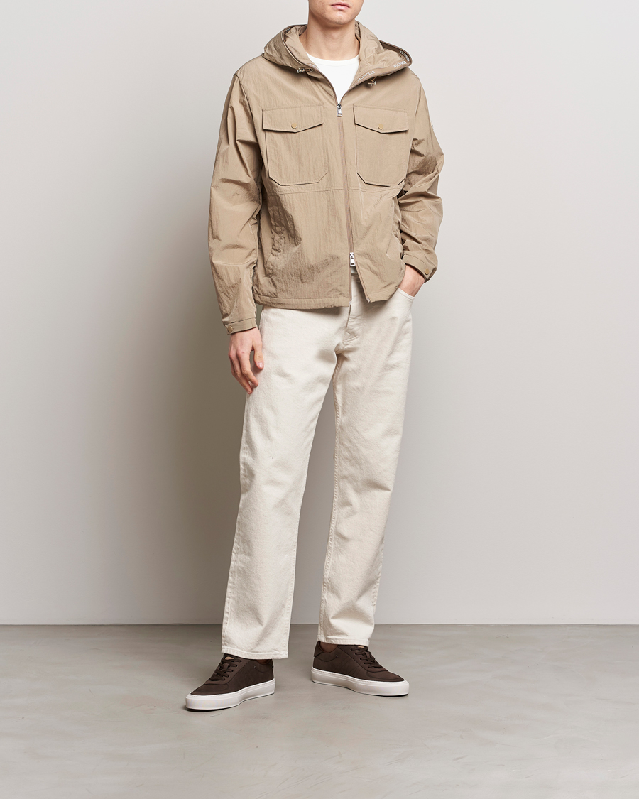 Herr | Jackor | Moncler | Plessur Hooded Field Jacket Beige