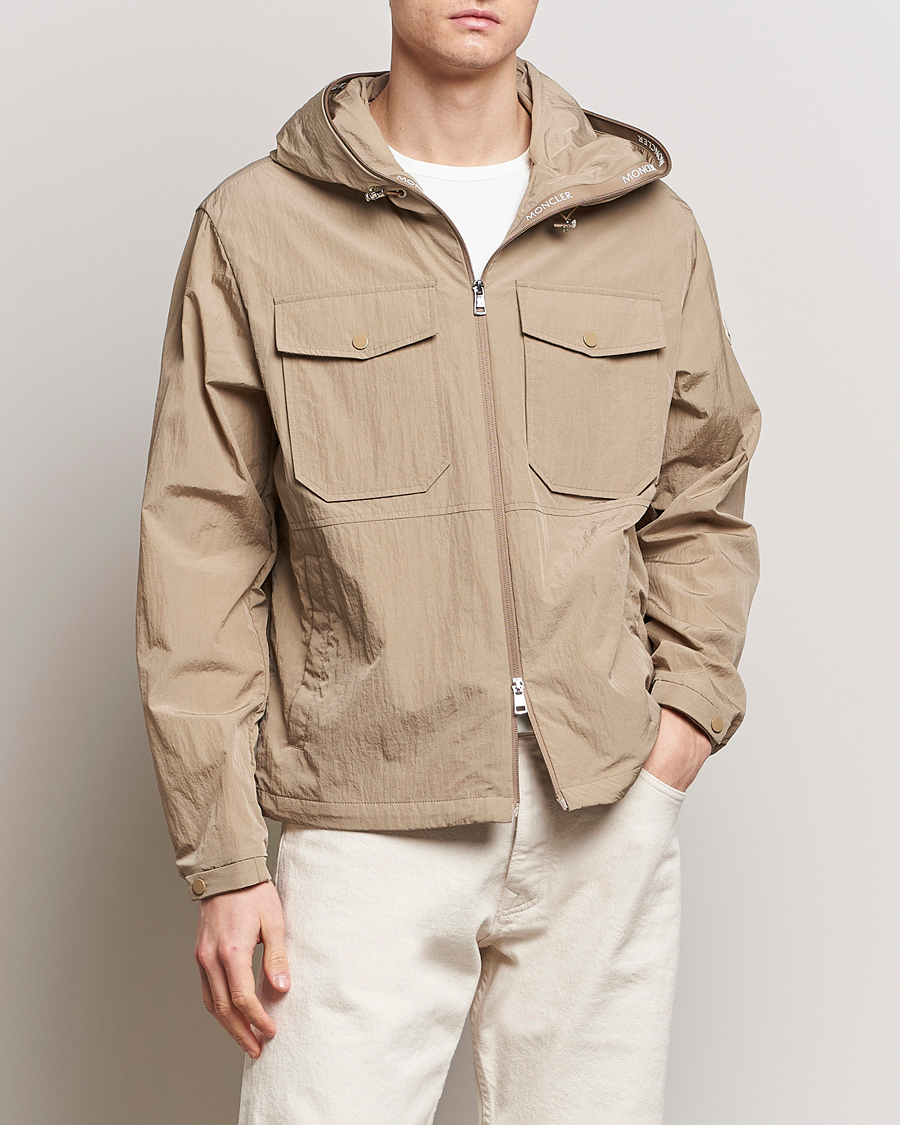 Herr | Samtida jackor | Moncler | Plessur Hooded Field Jacket Beige