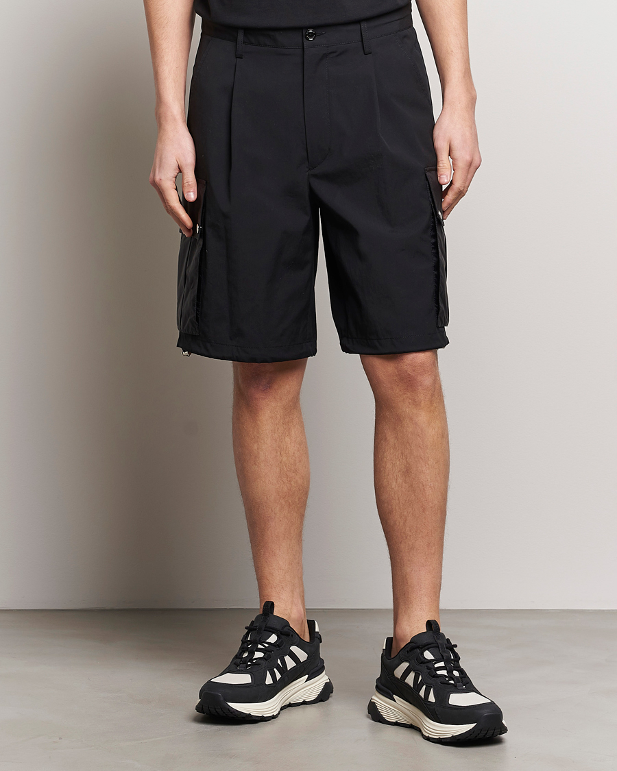 Herre |  | Moncler | Cotton Cargo Shorts Black