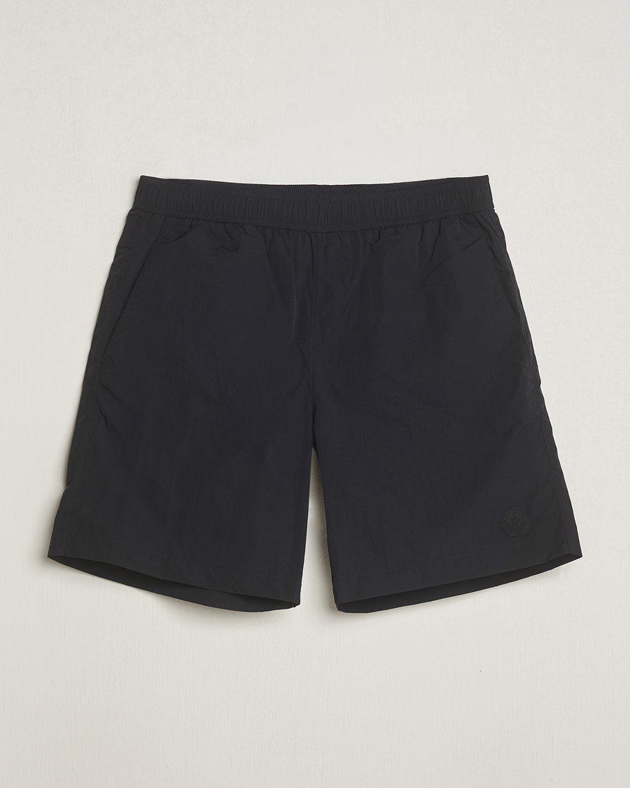 Herr | Badbyxor | Moncler | Lettering Logo Swim Shorts Black