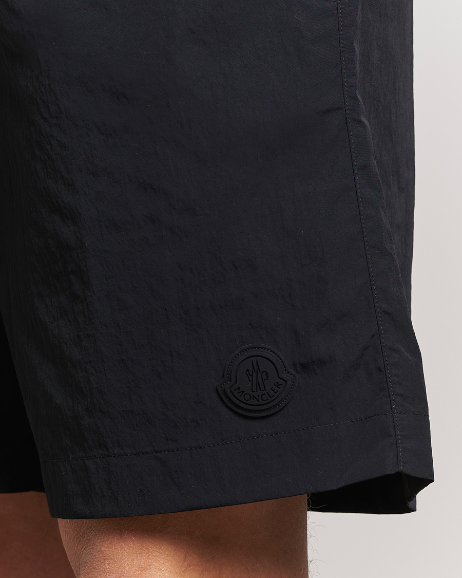 Herr | Badbyxor | Moncler | Lettering Logo Swim Shorts Black