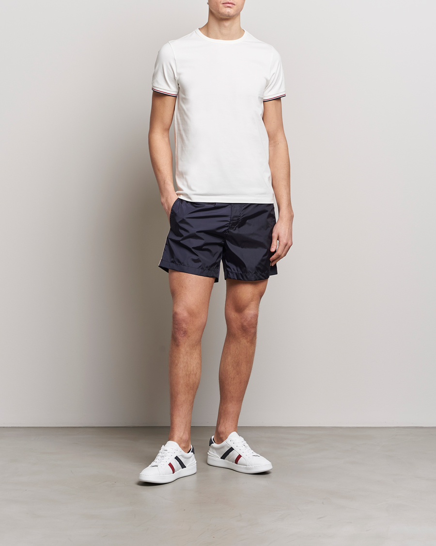 Herr | Badbyxor | Moncler | Nylon Swim Shorts Navy