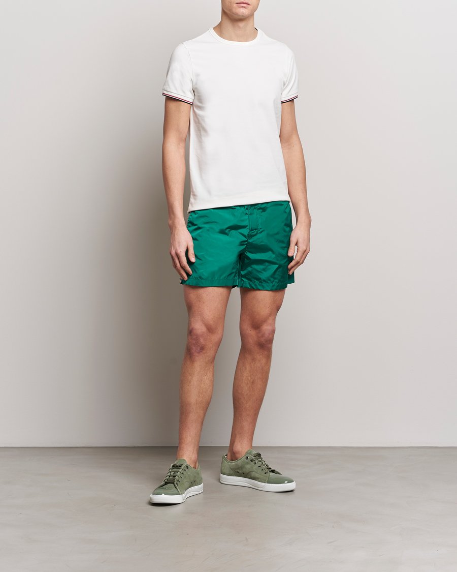 Herr | Badbyxor | Moncler | Nylon Swim Shorts Emerald Green