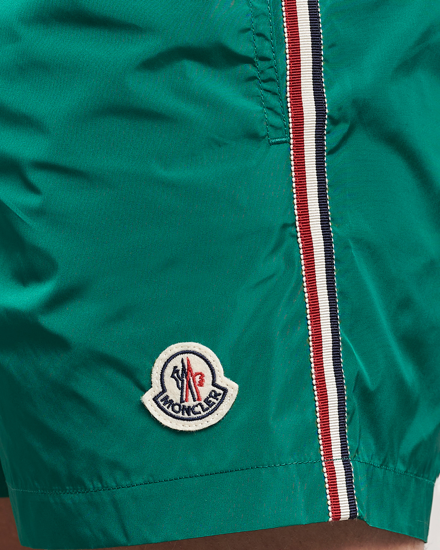 Herr | Badbyxor | Moncler | Nylon Swim Shorts Emerald Green