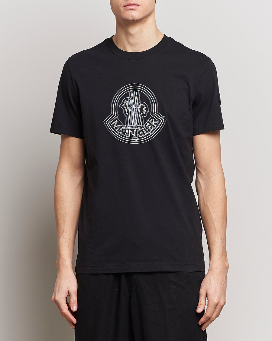 Herr | Luxury Brands | Moncler | 3D Logo T-Shirt Black