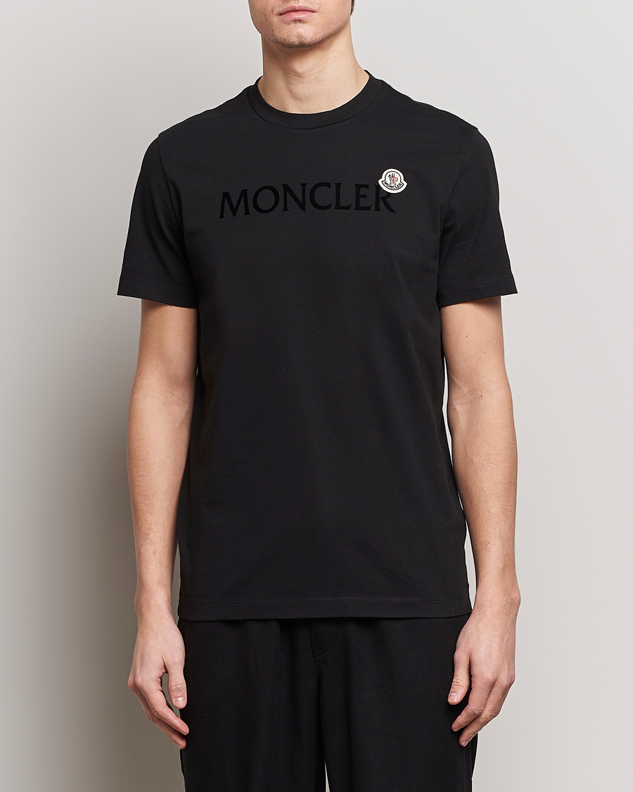 Herr | Luxury Brands | Moncler | Lettering Logo T-Shirt Black