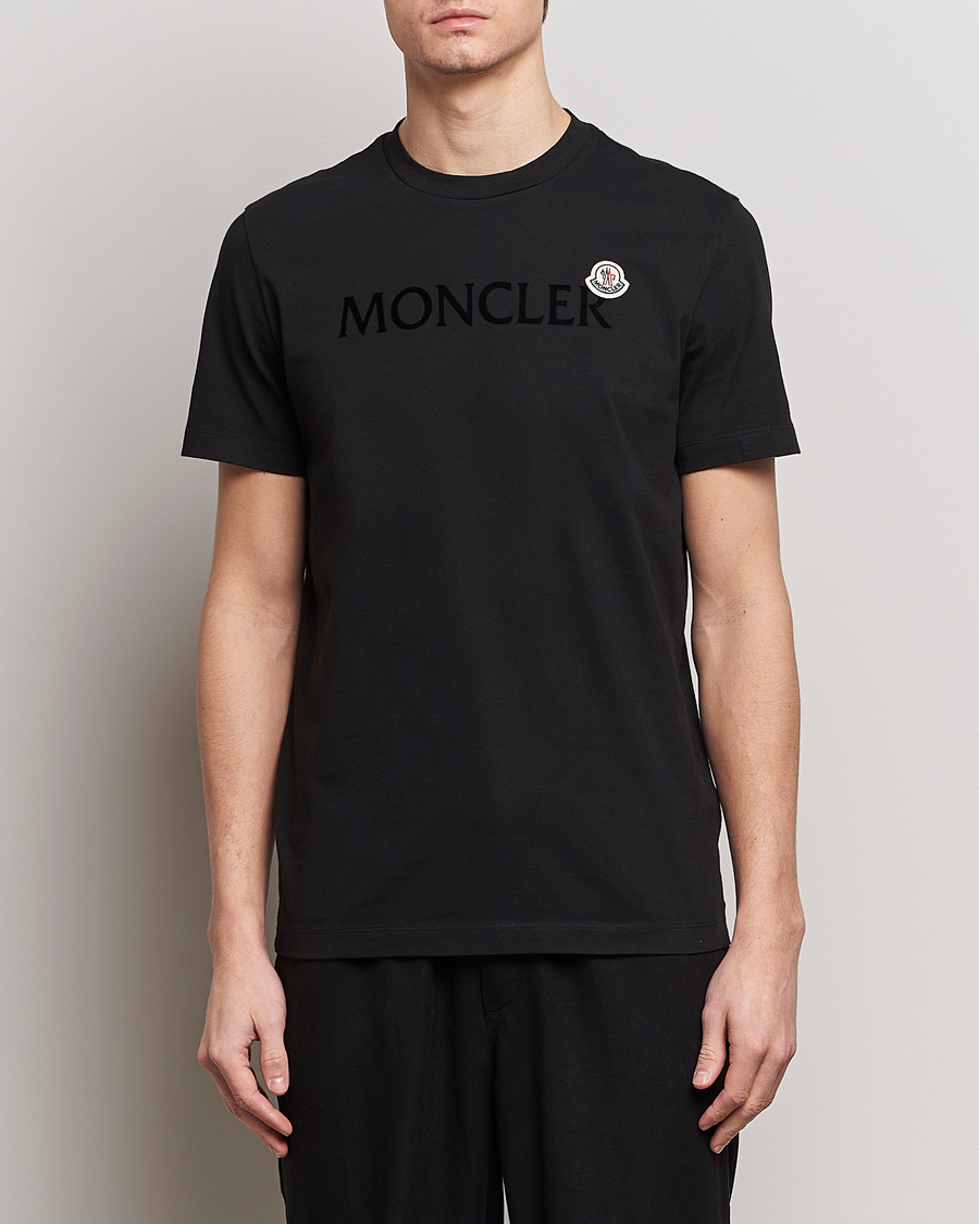 Herr | Kortärmade t-shirts | Moncler | Lettering Logo T-Shirt Black