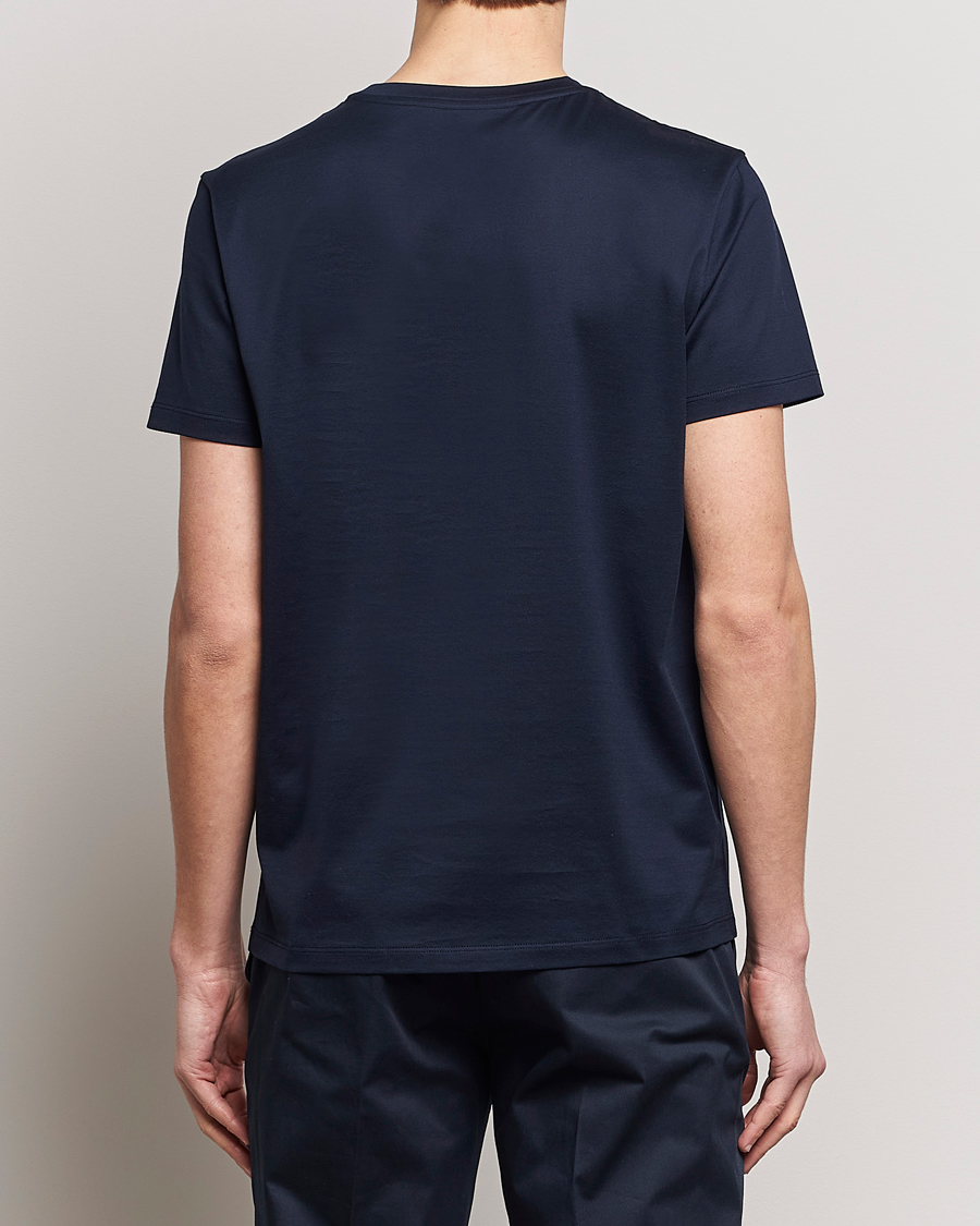 Herr | T-Shirts | Moncler | Double Logo T-Shirt Navy