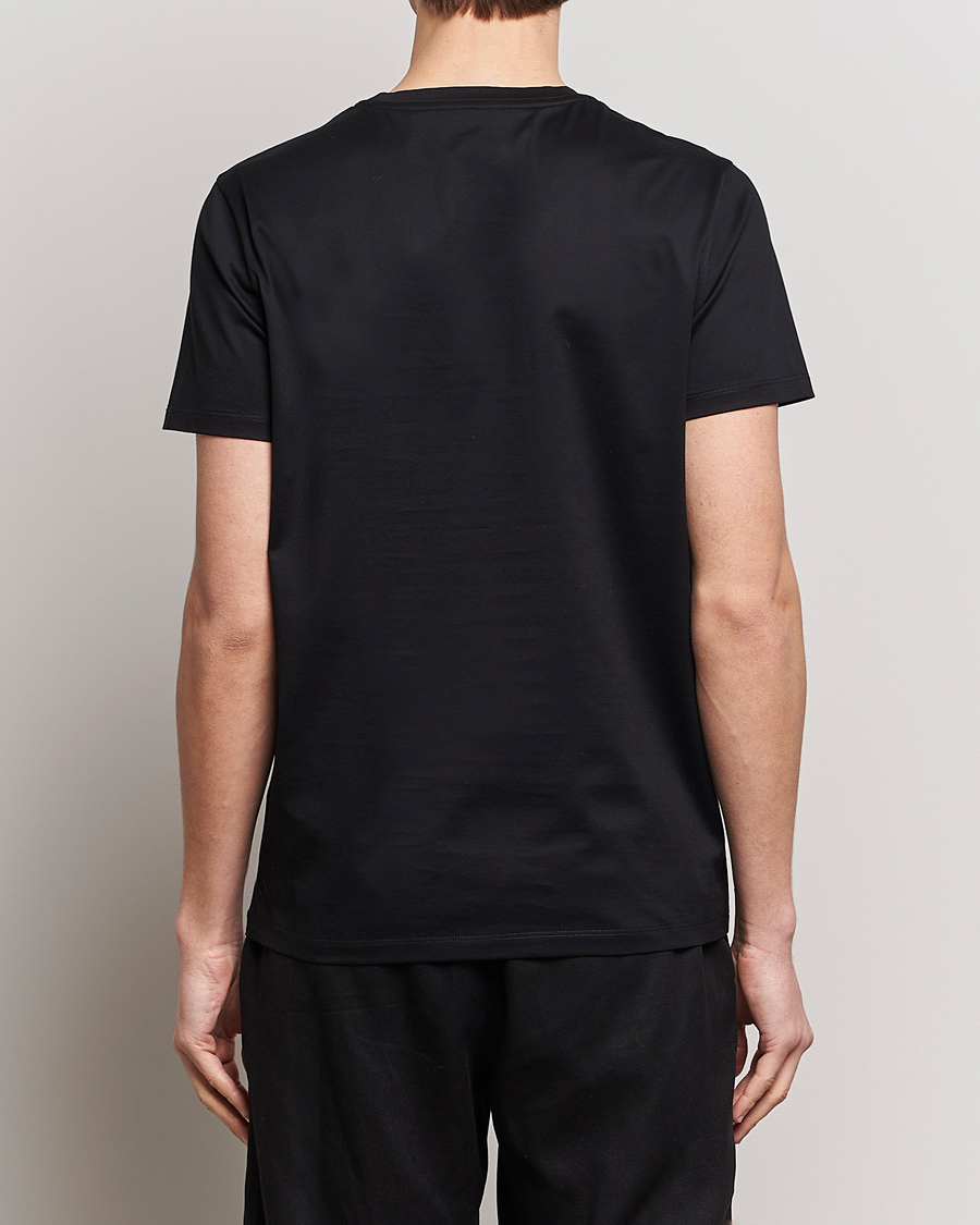 Herr | T-Shirts | Moncler | Double Logo T-Shirt Black