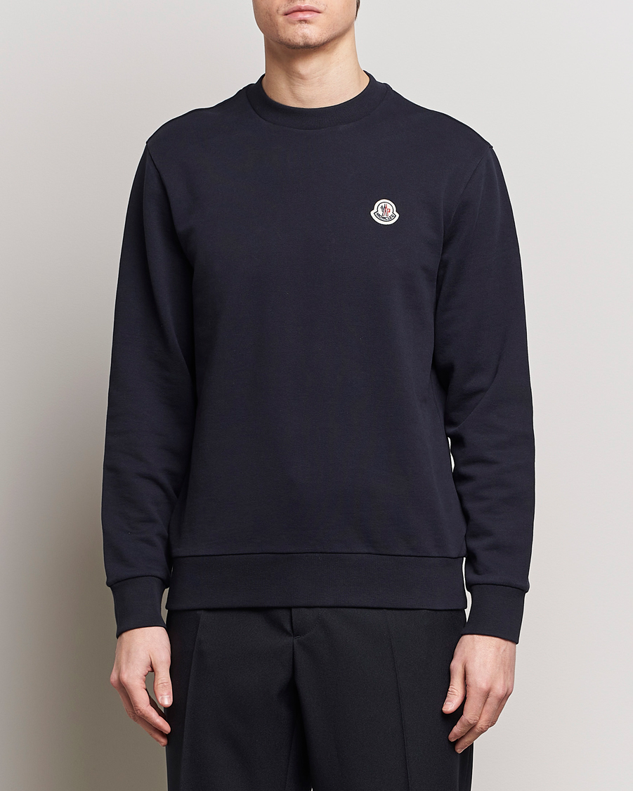 Herr | Luxury Brands | Moncler | Logo Sweatshirt Navy
