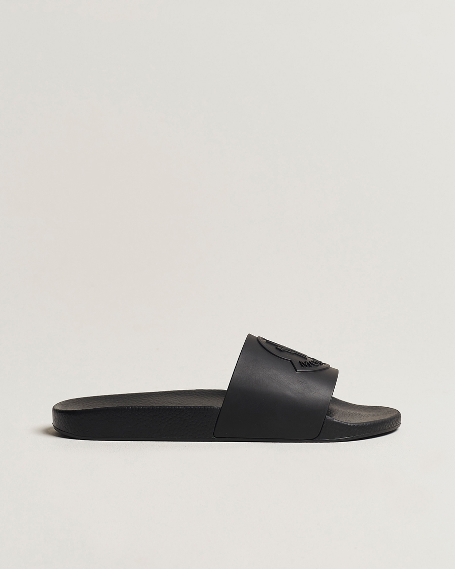 Herr | Moncler Basile Slides All Black | Moncler | Basile Slides All Black