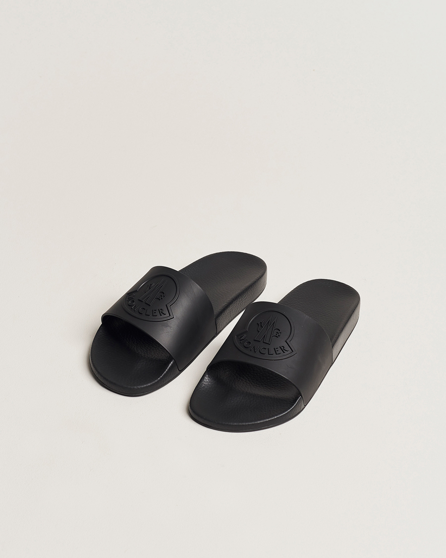 Herr | Moncler Basile Slides All Black | Moncler | Basile Slides All Black