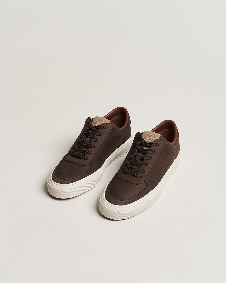 Herr | Moncler Monclub Low Sneakers Dark Brown | Moncler | Monclub Low Sneakers Dark Brown