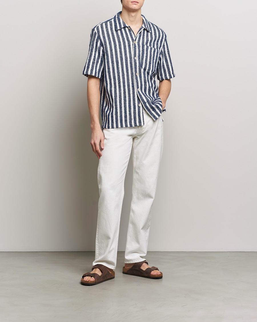 Herr | Skjortor | Sunflower | Spacey Shirt Navy Stripe