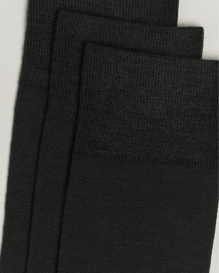 Herr | Business & Beyond | Amanda Christensen | 3-Pack Icon Wool/Cotton Socks Dark Brown