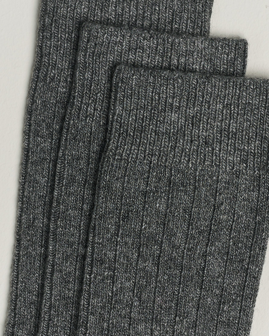 Herr | Avdelningar | Amanda Christensen | 3-Pack Supreme Wool/Cashmere Sock Grey Melange
