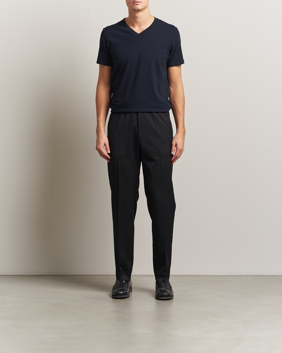 Herr | T-Shirts | Filippa K | Organic Cotton V-Neck T-Shirt Navy