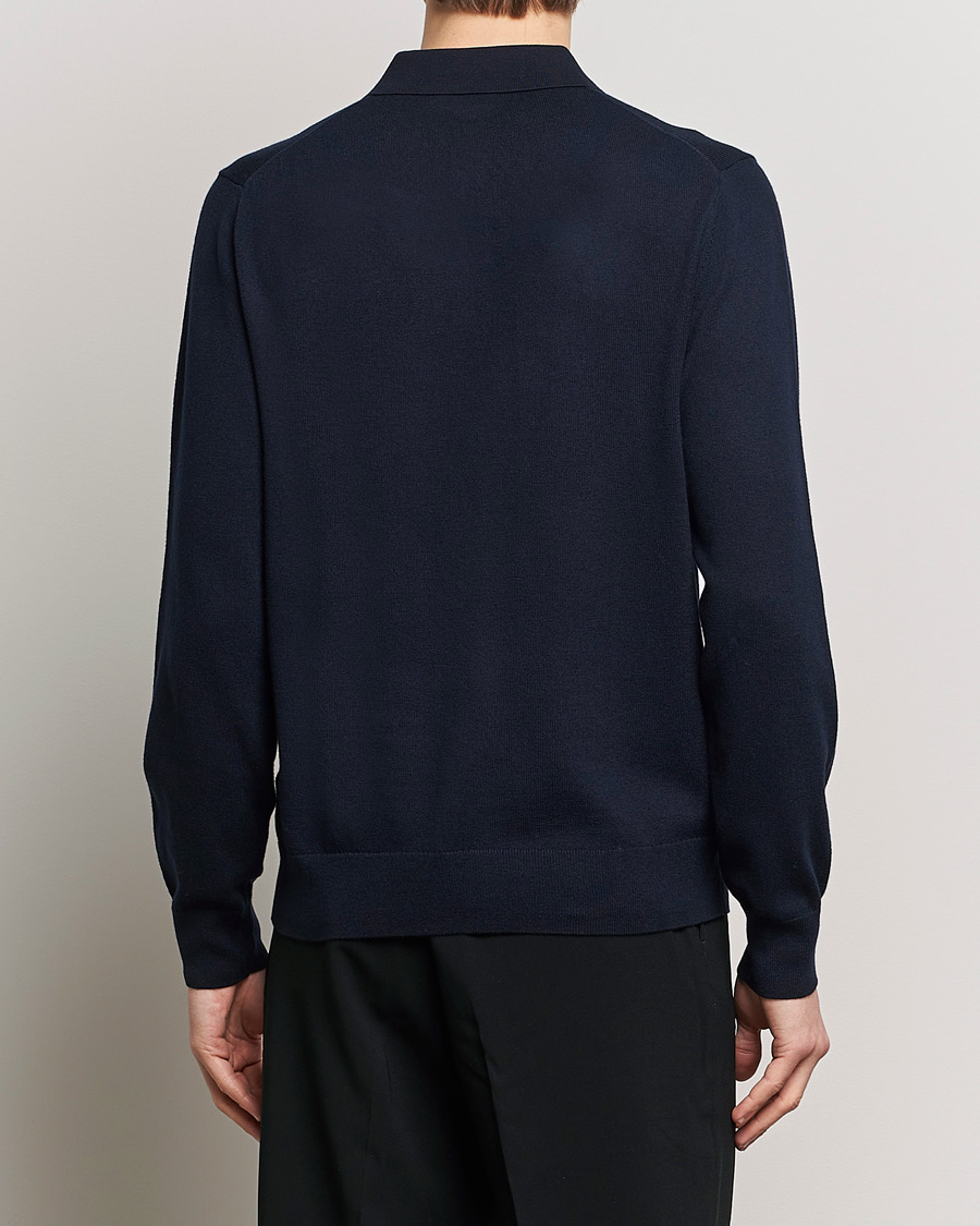 Herr | Tröjor | Filippa K | Knitted Polo Shirt Navy