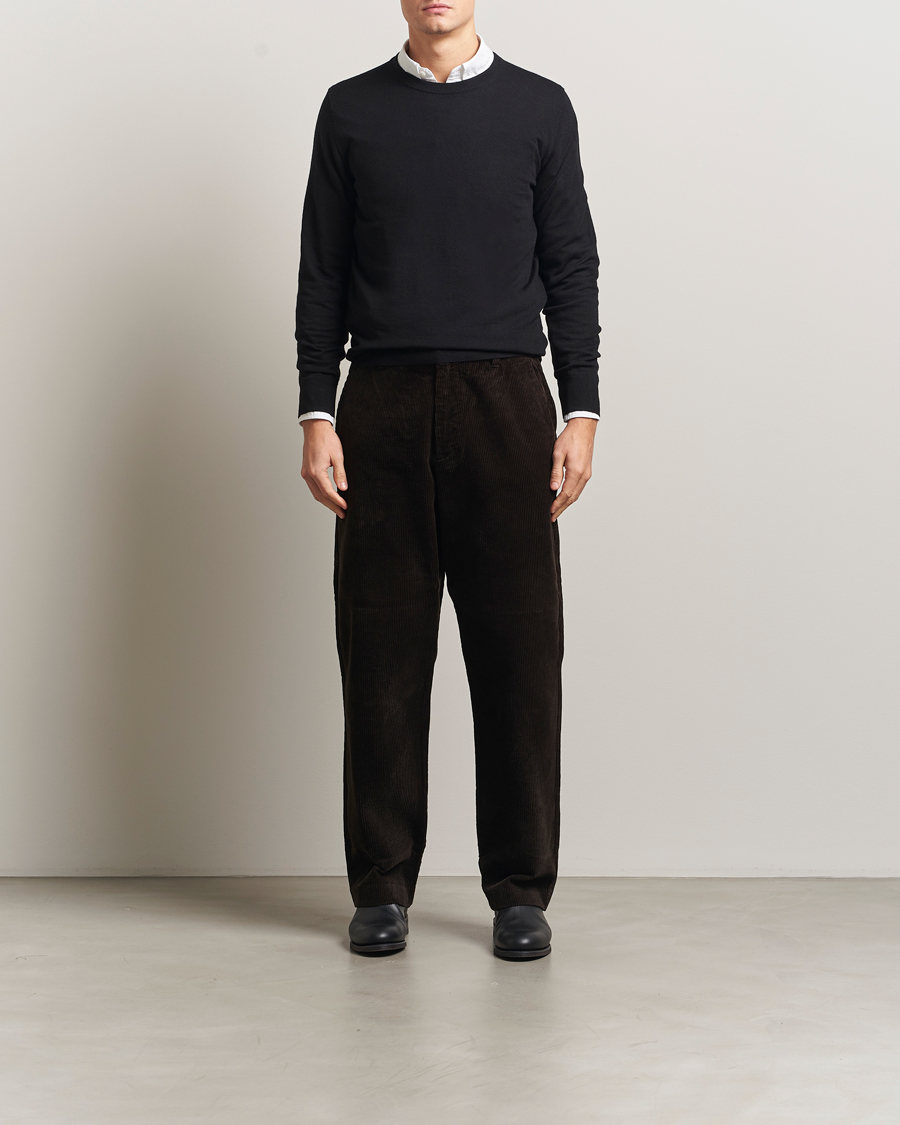 Herr | Tröjor | Filippa K | Merino Round Neck Sweater Black