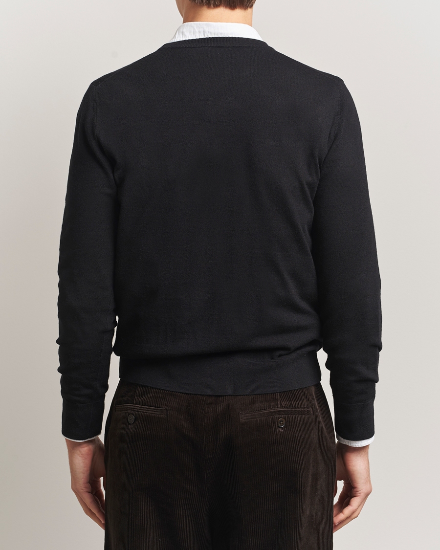 Herr | Tröjor | Filippa K | Merino Round Neck Sweater Black