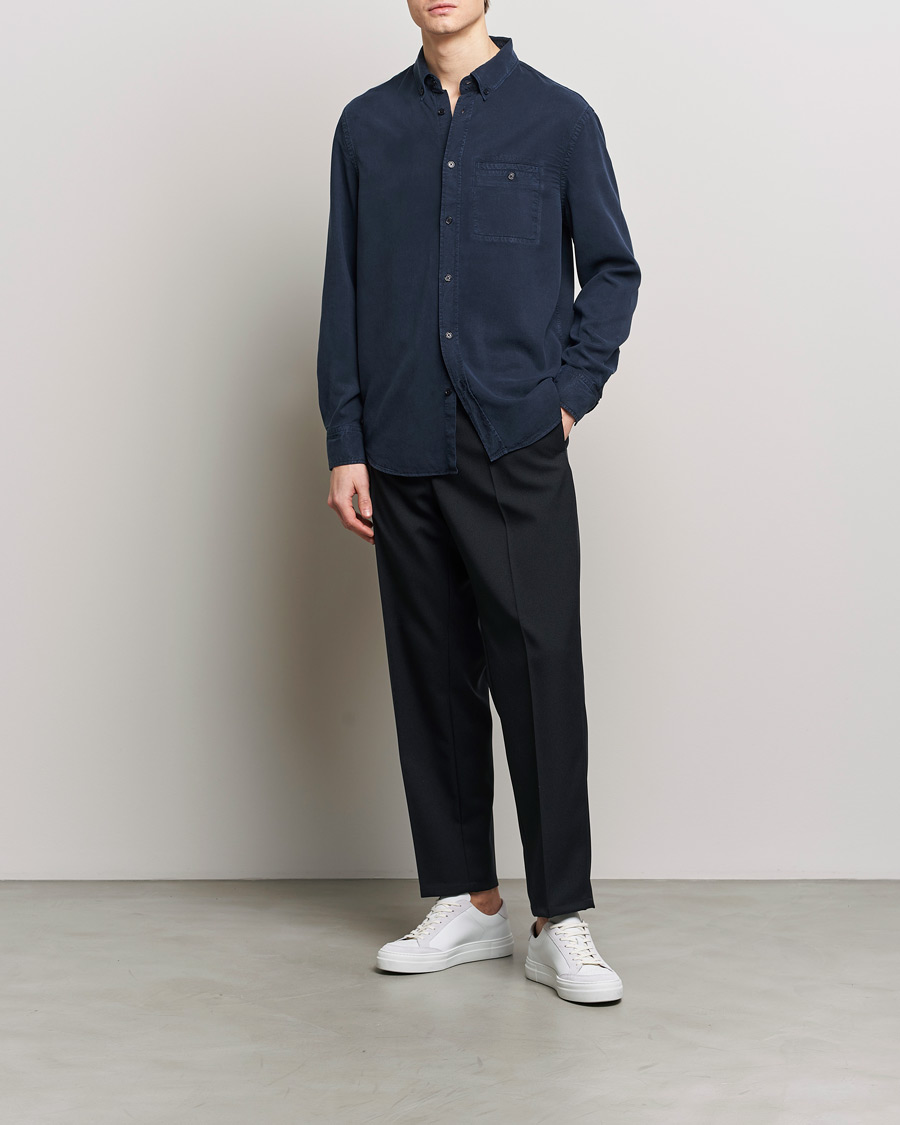 Herr | Skjortor | Filippa K | Zachary Lyocell Shirt Navy