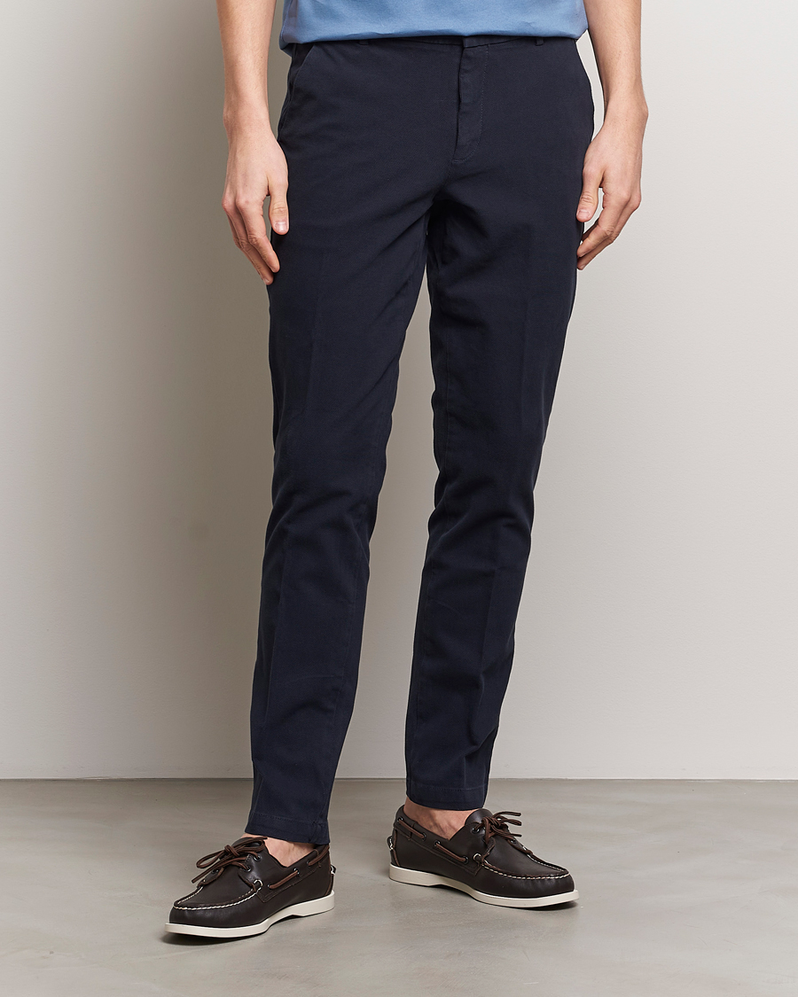 Herr | Kläder | BOSS BLACK | Kaito1 Cotton Chinos Dark Blue