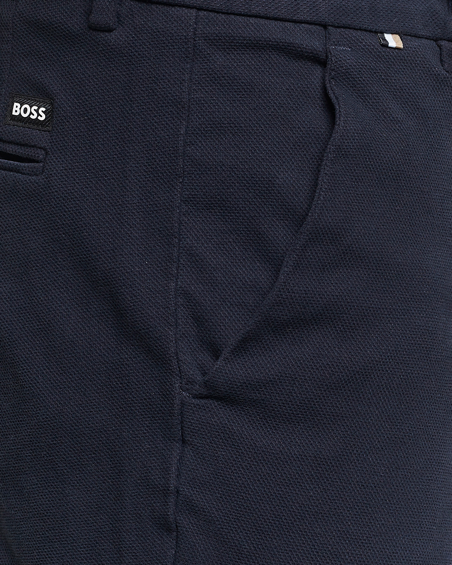 Herr | Byxor | BOSS BLACK | Kaito1 Cotton Chinos Dark Blue