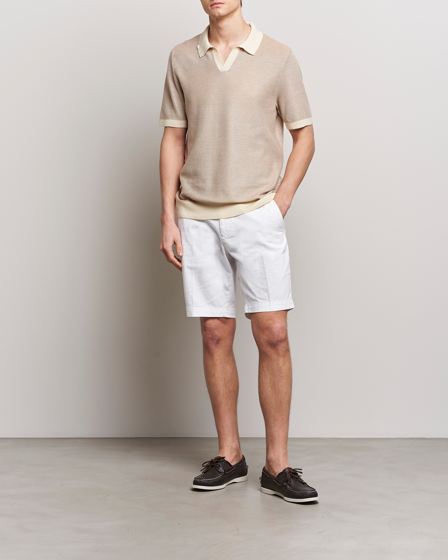 Herr | Shorts | BOSS BLACK | Slice Cotton Shorts White
