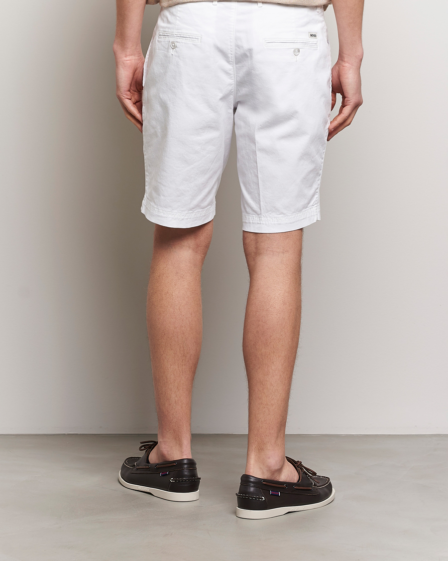 Herr | Shorts | BOSS BLACK | Slice Cotton Shorts White