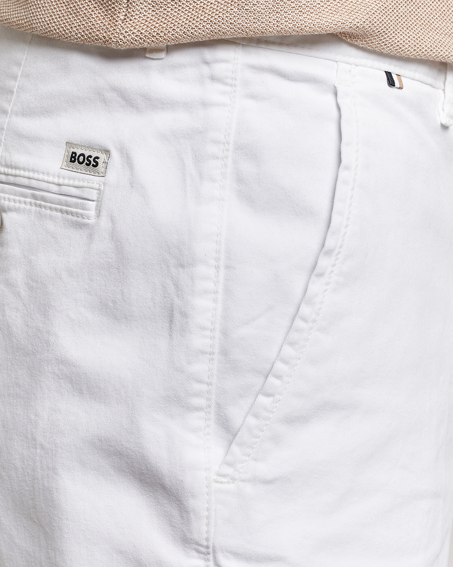 Herr | Shorts | BOSS BLACK | Slice Cotton Shorts White