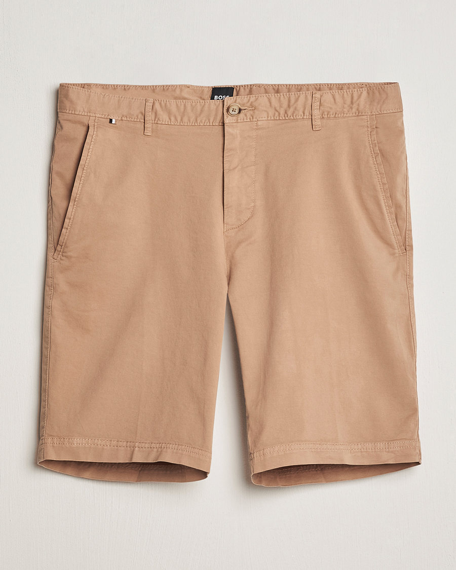 Herr | Shorts | BOSS BLACK | Slice Cotton Shorts Medium Beige