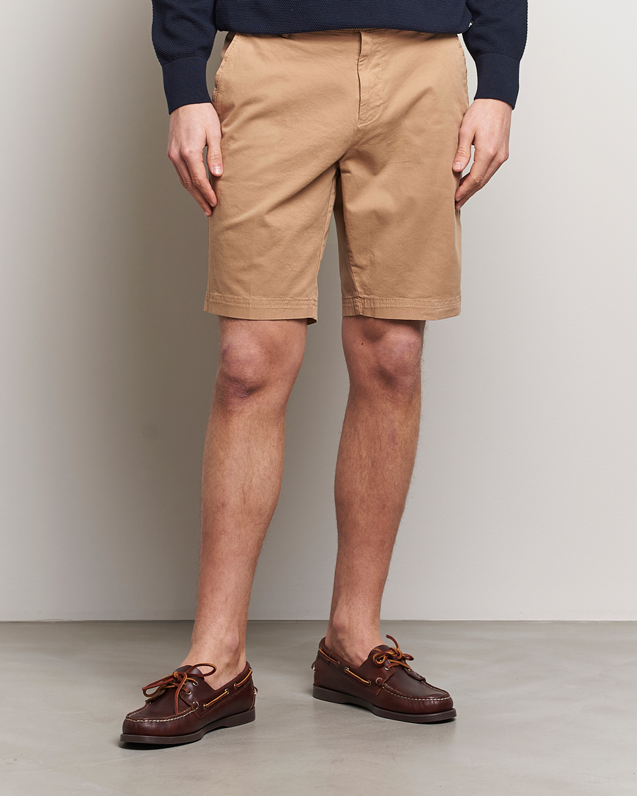 Herr | Kläder | BOSS BLACK | Slice Cotton Shorts Medium Beige