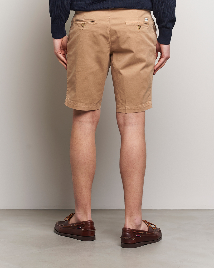 Herr | Shorts | BOSS BLACK | Slice Cotton Shorts Medium Beige