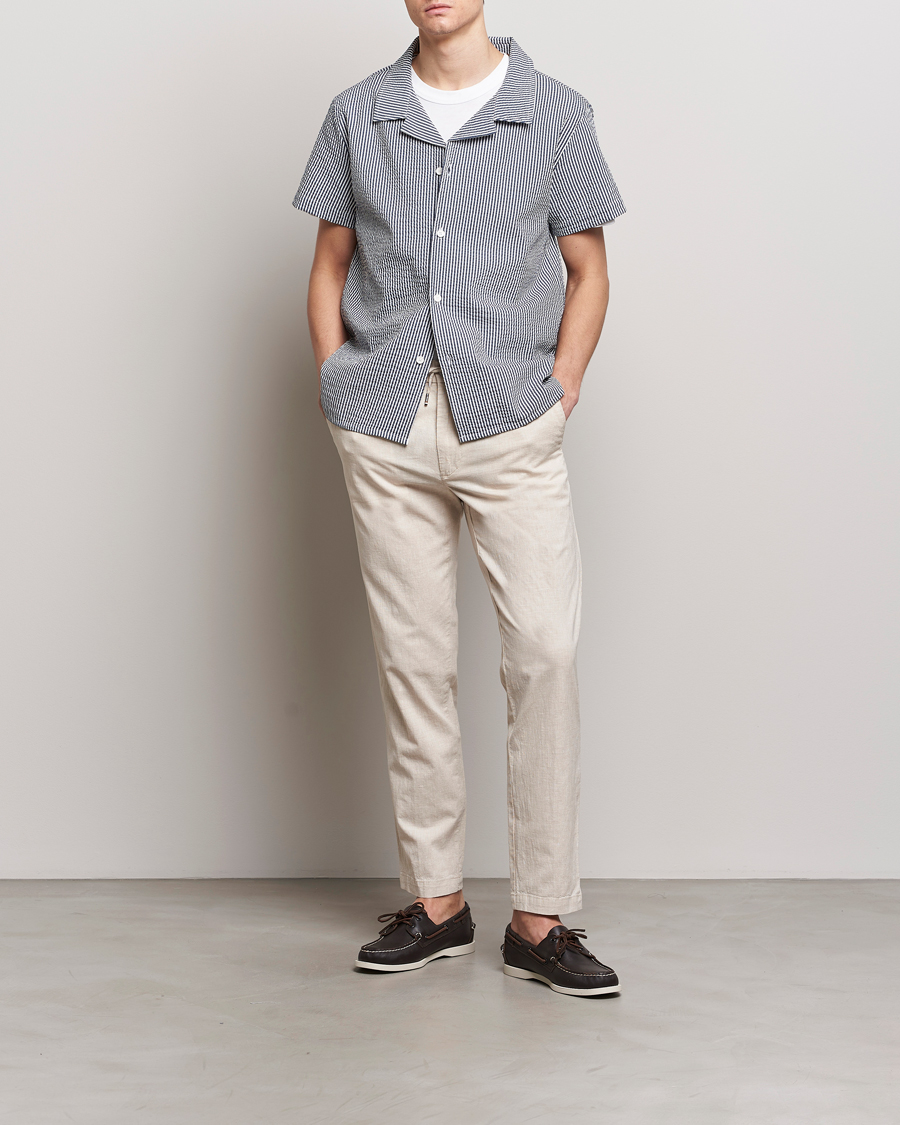 Herr | Byxor | BOSS BLACK | Kane Drawstring Pants Light Beige