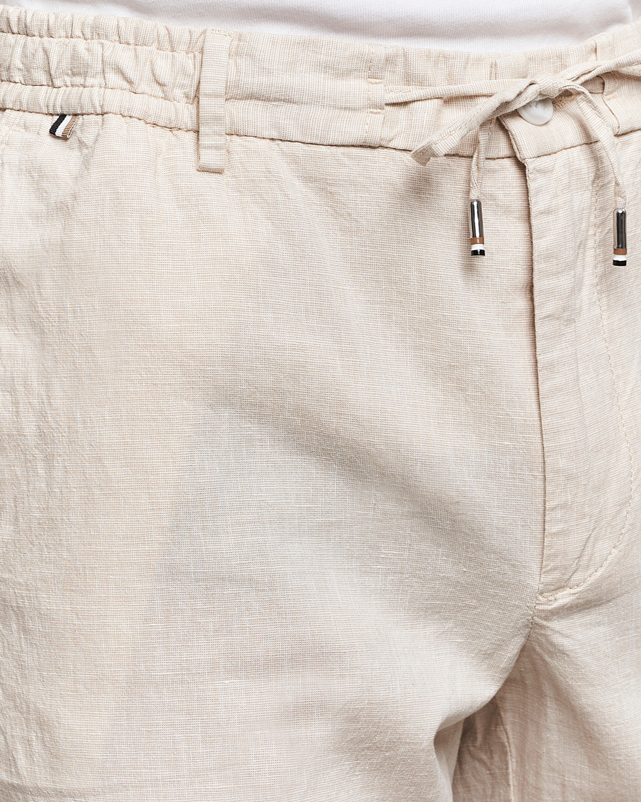 Herr | Byxor | BOSS BLACK | Kane Drawstring Pants Light Beige