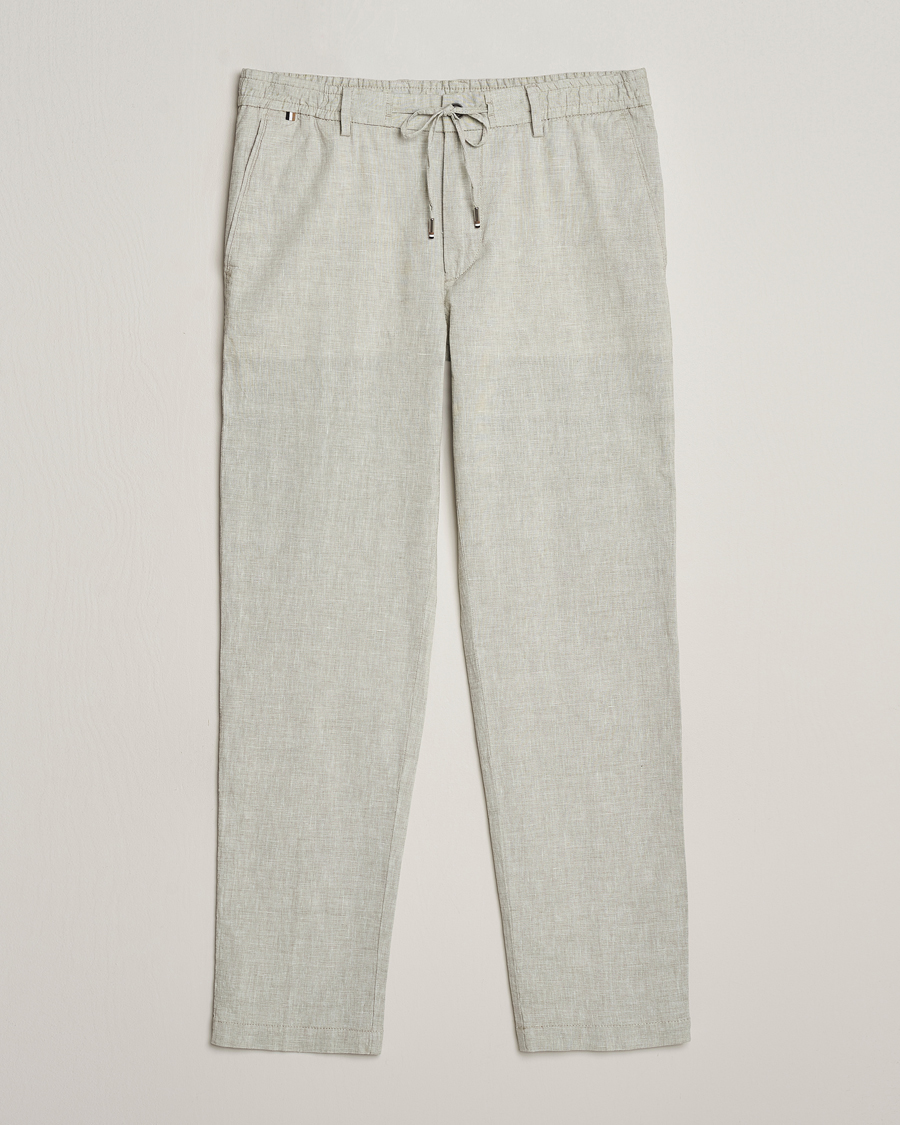Herr | Byxor | BOSS BLACK | Kane Drawstring Pants Open Green