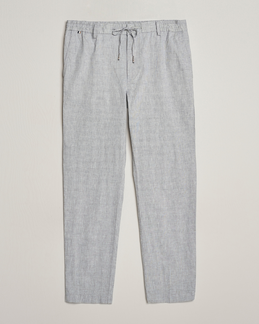 Herr | Byxor | BOSS BLACK | Kane Drawstring Pants Light Blue